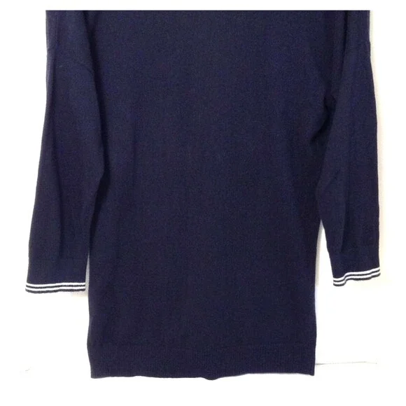 Vtg Hollister Cardigan Sweater Women L Black V-neck Y2K Preppy Elana Bella Logo - Picture 7 of 10